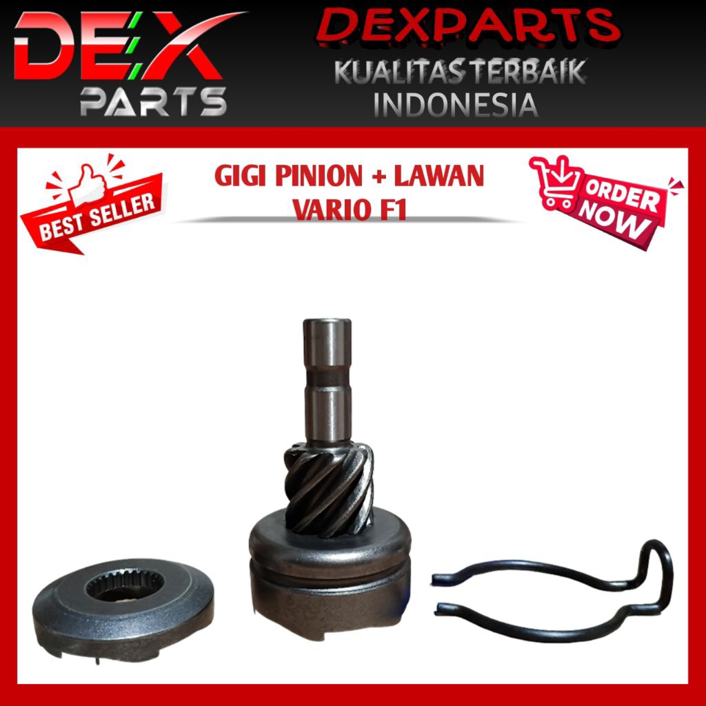 Gigi pinion + lawan kick stater vario f1