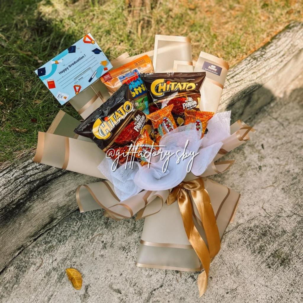 

Mystery Snack Bouquet – Size Xtra Small | Kado Random Seru untuk Cewek / Cowok