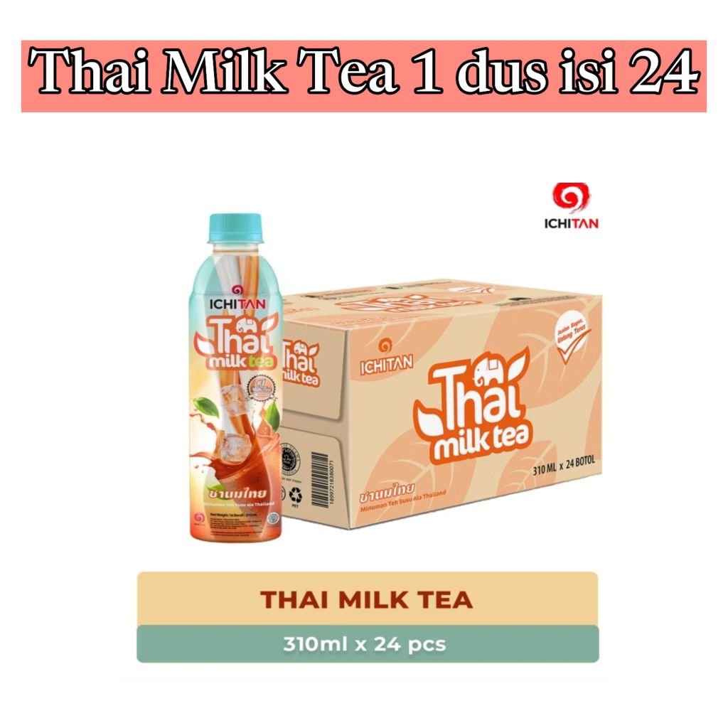 

Ichitan Thai Milk Tea 1 dus isi 24 botol / Milk tea ichitan 1dus