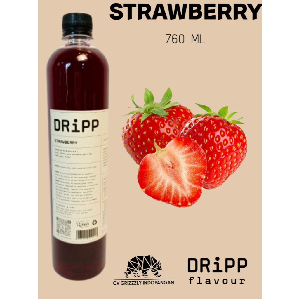 

DRiPP Strawberry Flavor Syrup (Sirup Strawberry)