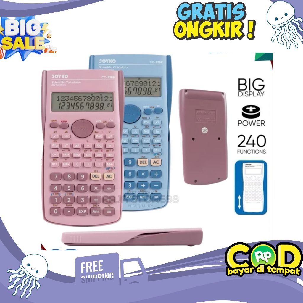 

Kalkulator Ilmiah Scientific Joyko CC‑23BP