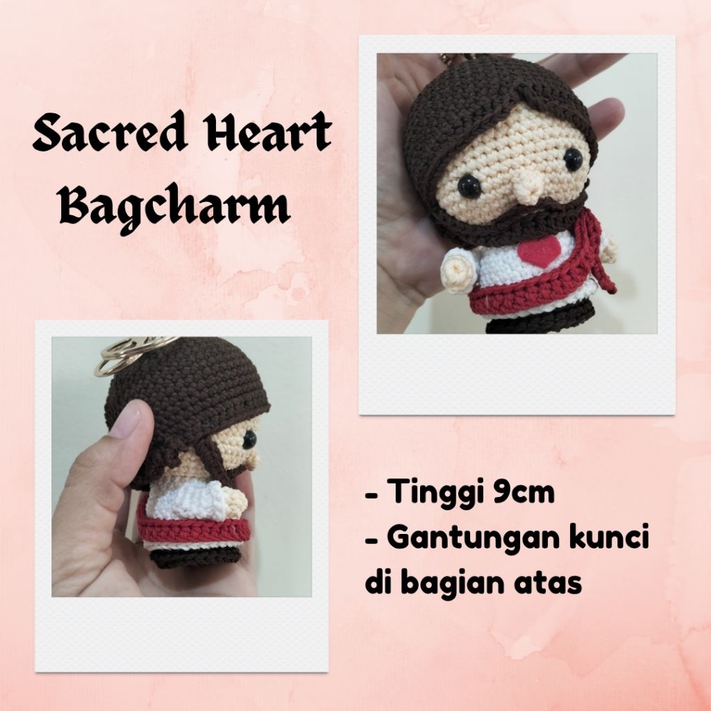 gantungan kunci bag charm boneka Yesus