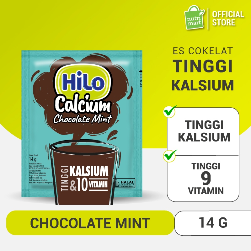 

HiLo Chocolate Mint 10 Sachet - Minuman dengan Cokelat Tinggi Kalsium Praktis dalam Sachet