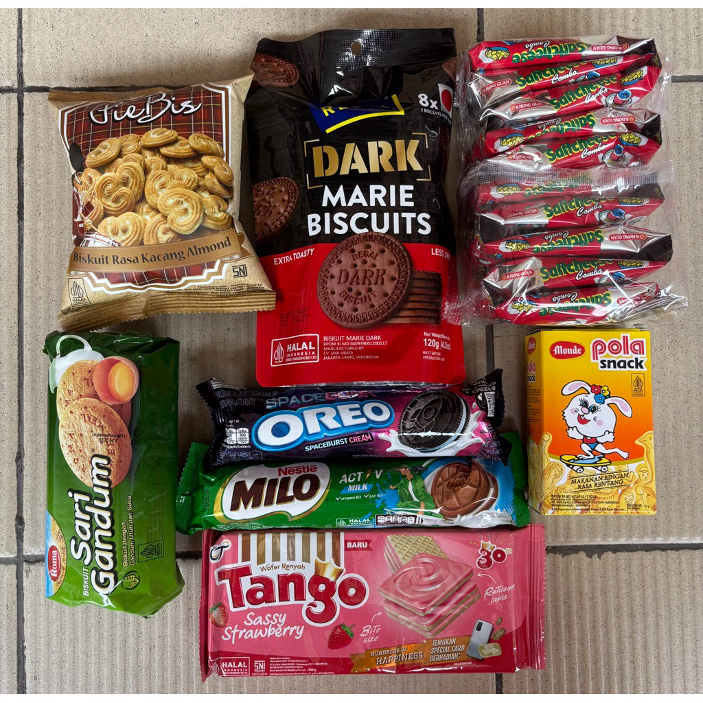 

paket cemilan premium 17 an snack biskuit berkualitas