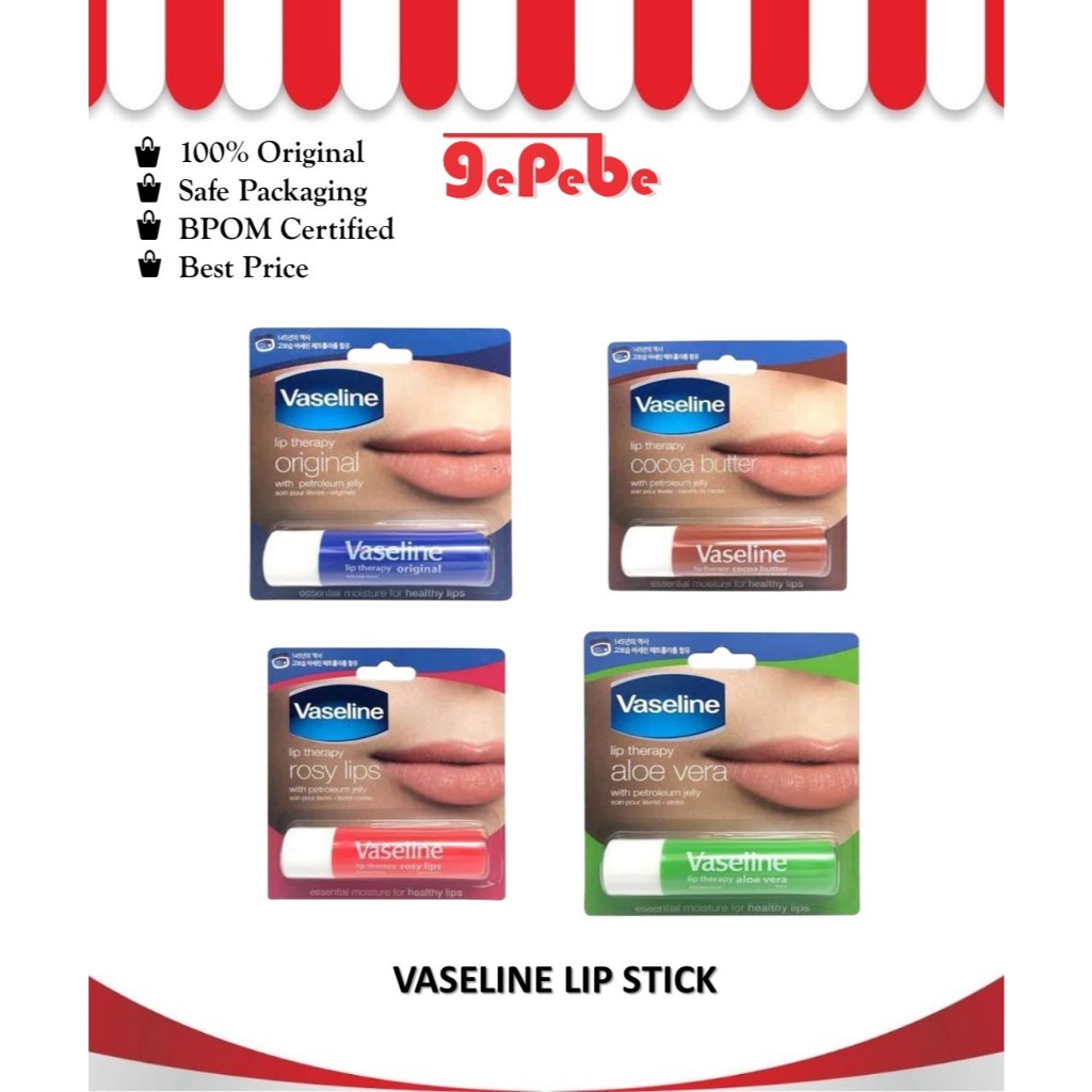Vaseline Lip Stick | Pelembab & Perawatan Bibir Kering Pecah-pecah