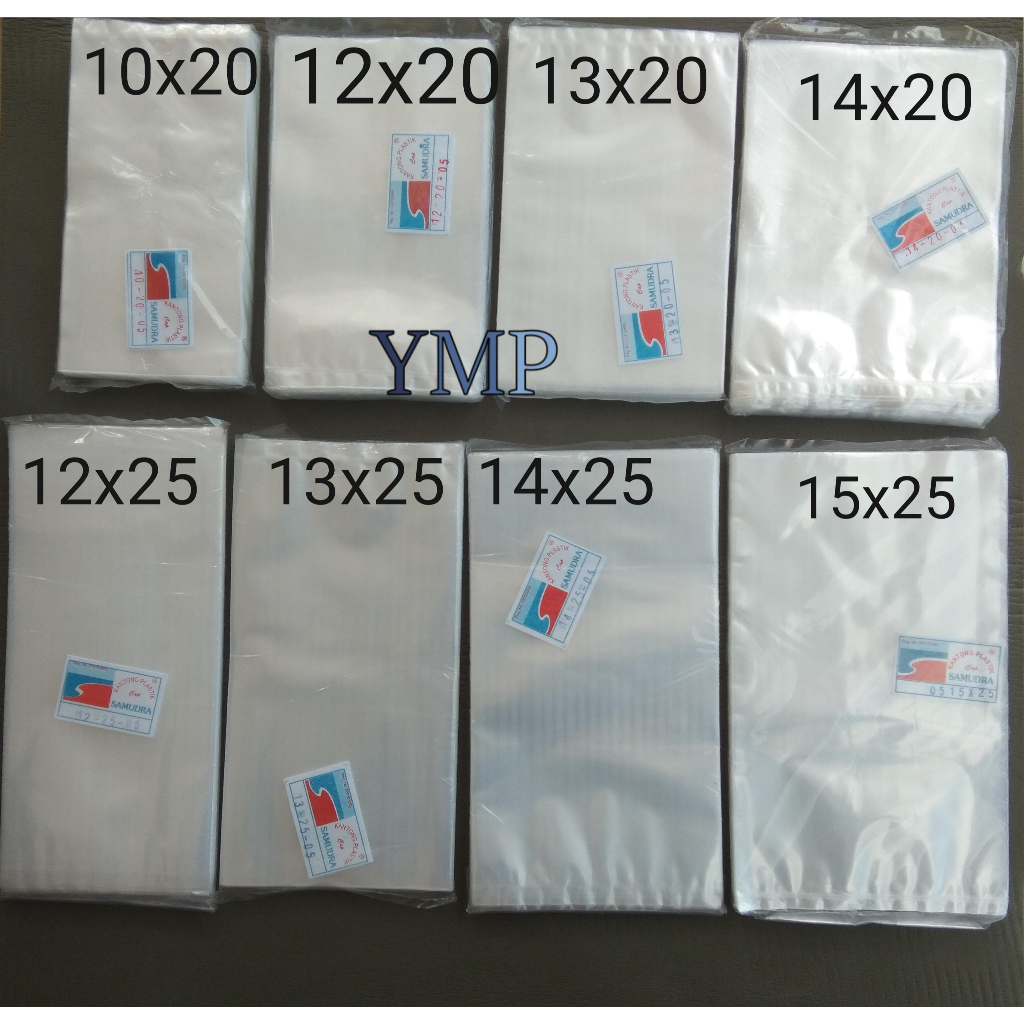 Plastik PP bening tebal 05 / plastik kaku bening tebal / plastik makanan kering / plastik snack ukur