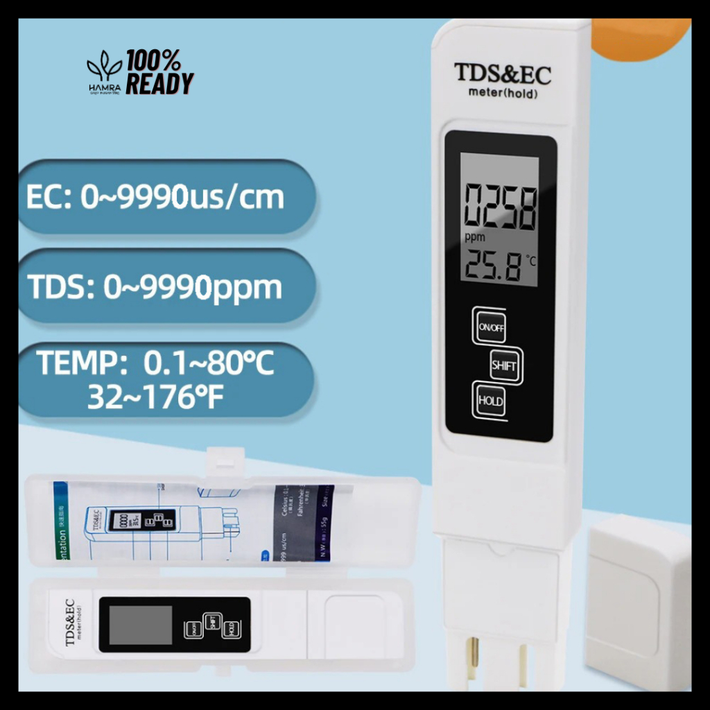 Alat Ukur Kualitas Air / PH Meter TDS Meter / Alat Ukur Nutrisi PPM