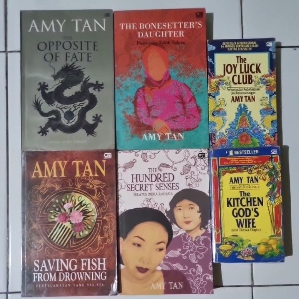 Novel Amy Tan Preloved Original Terjemahan | The Kitchen God's Wife | The Joy Luck Club | The Opposi