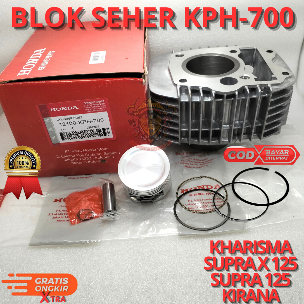 BLOK SEHER KARISMA KARBU KPH-700 UNTUK MOTOR KARISMA,SUPRA X 125 KARBU ,SUPRA 125 KARBU ,KIRANA.AHM 