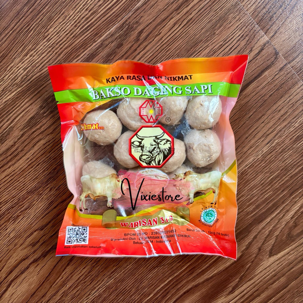 

Bakso Daging Sapi Warisan 319 Urat Isi 10 120gr