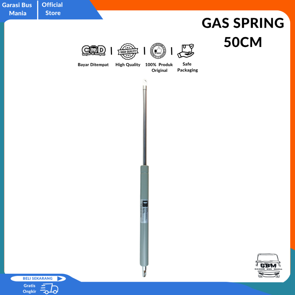 GAS SPRING/SHOCK BAGASI BUS 50 CM 550N