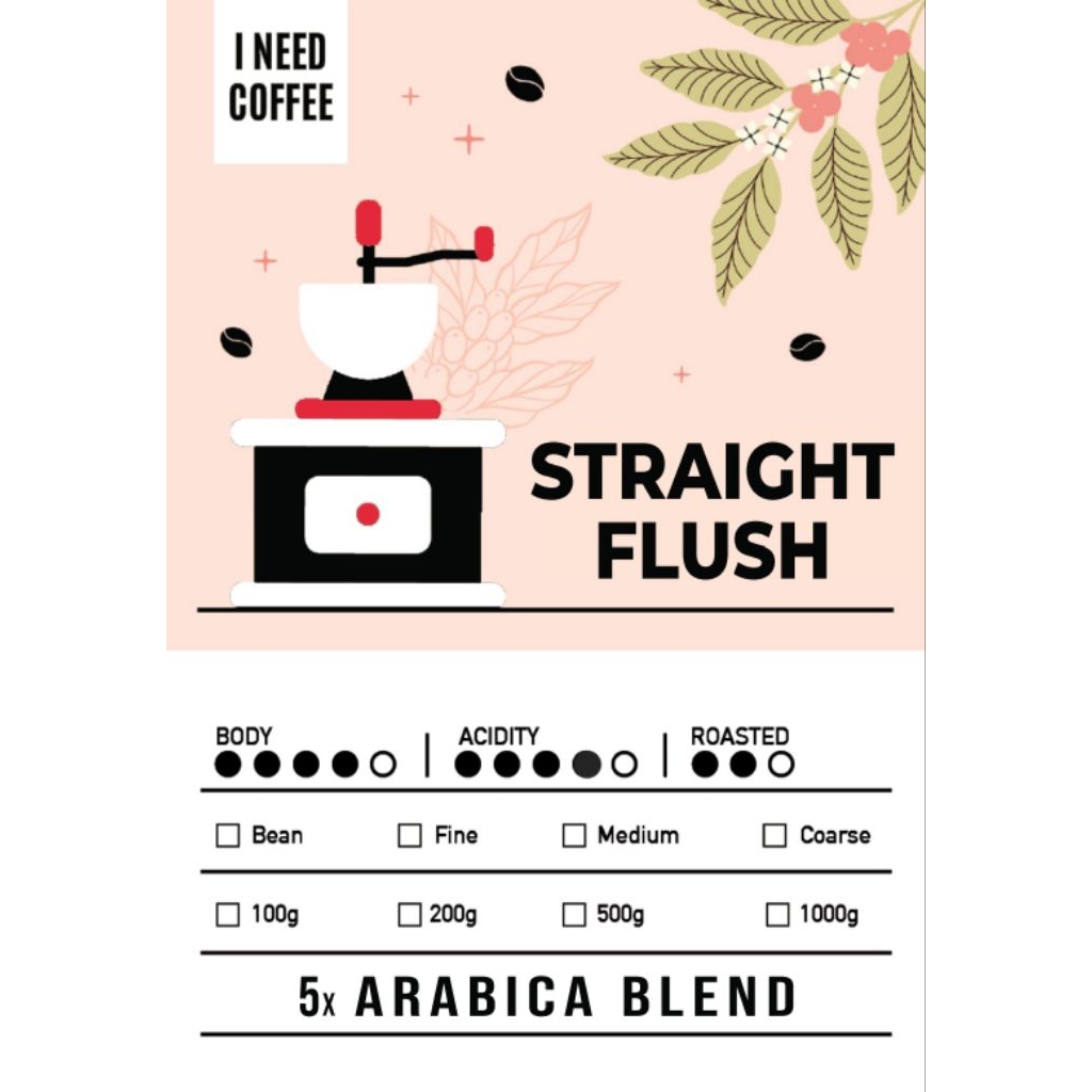 

Kopi Arabica Blend Straight Flush Coffee