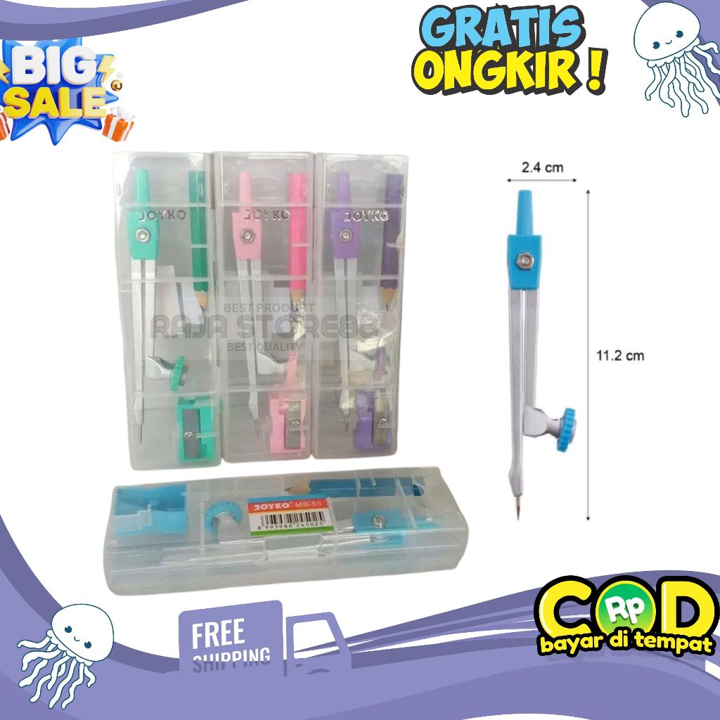 

Jangka Joyko / Jangka Besi Math Set MS-55