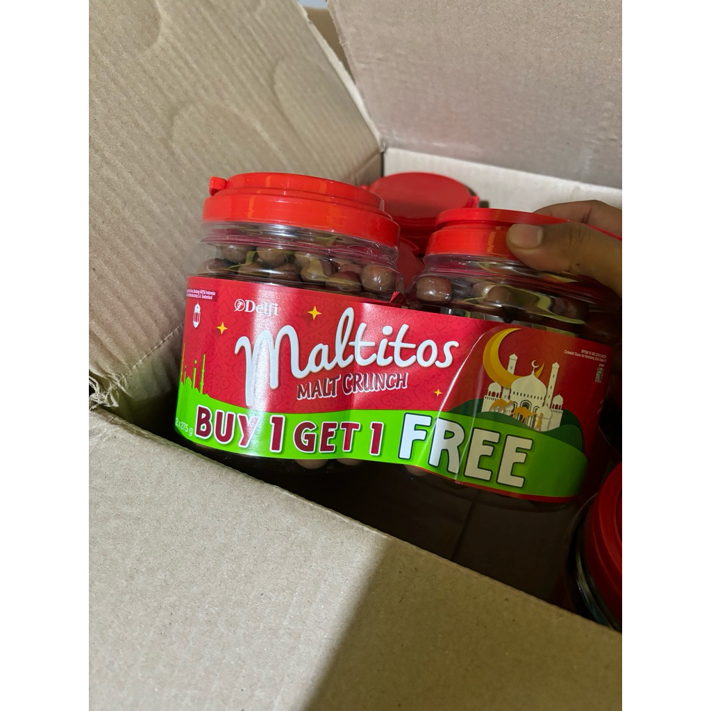 

COKLAT DELFI MALTITOS 2X275 GRAM BUY 1 GET 1