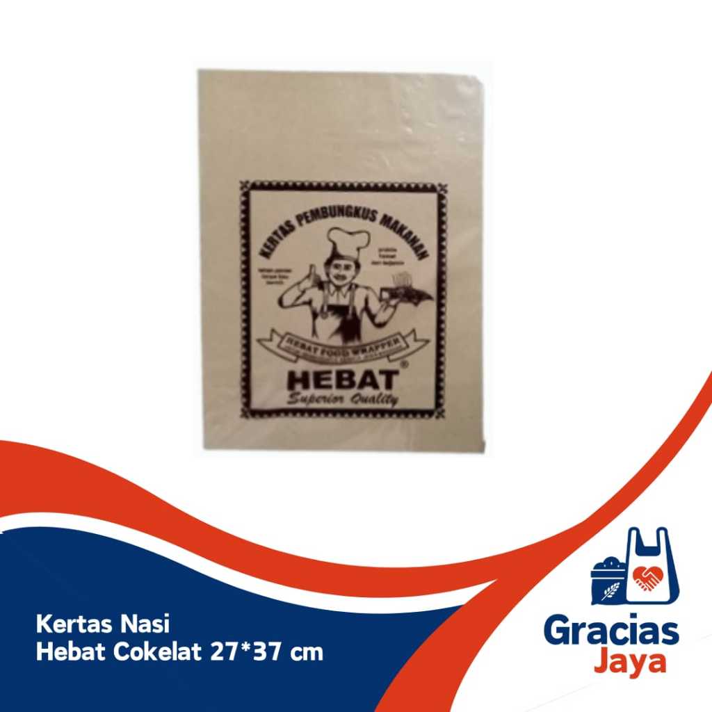 Kertas Nasi Hebat Coklat Motif