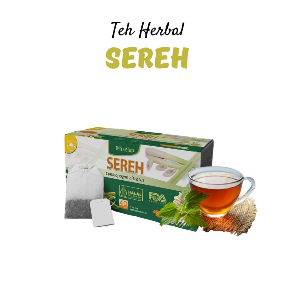 

Teh Celup Sereh Asli Griya Herba Minuman Herbal Isi 20 Kantong