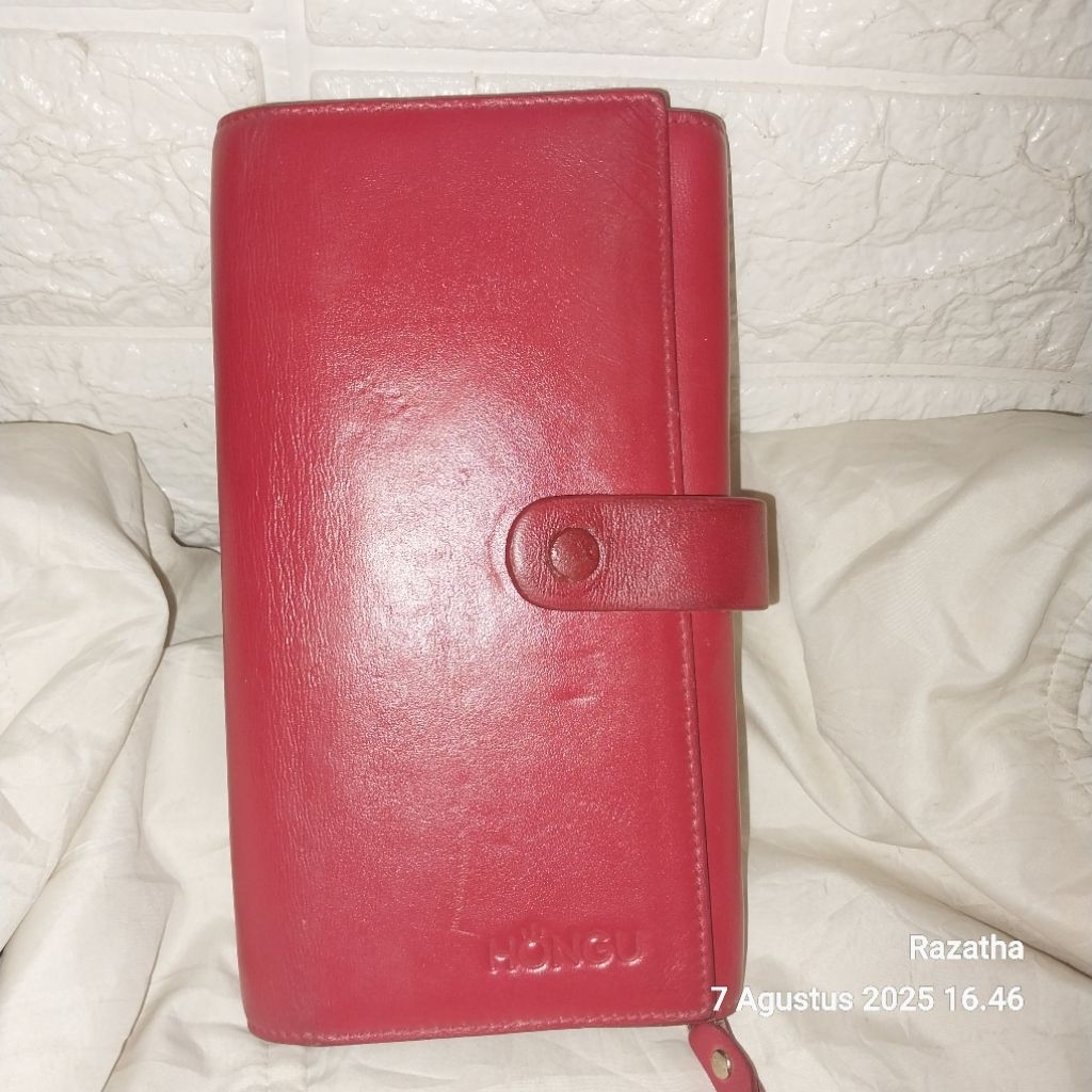 Dompet Kulit Asli muat hape Hongu
