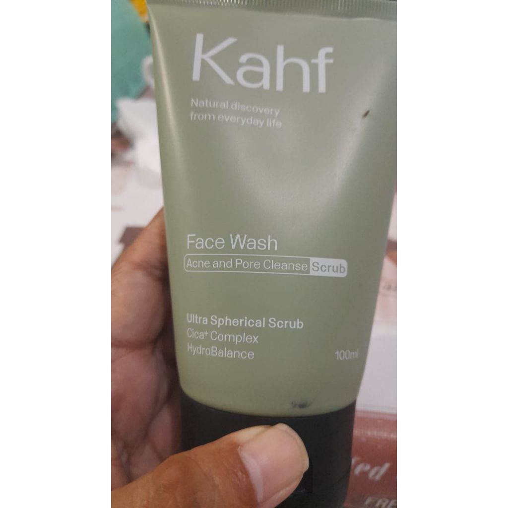 kahf face wash scrub