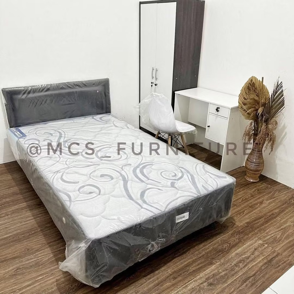 Set Kamar Kos Anak Springbed Lemari Meja Belajar + Kursi Mebel Furniture MCS Semarang