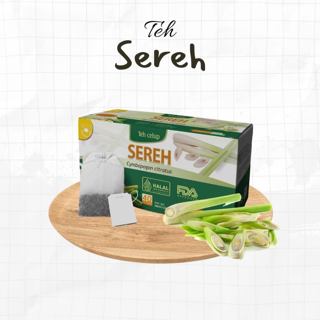 

Teh Celup Sereh Asli Griya Herba Minuman Herbal Isi 20 Kantong