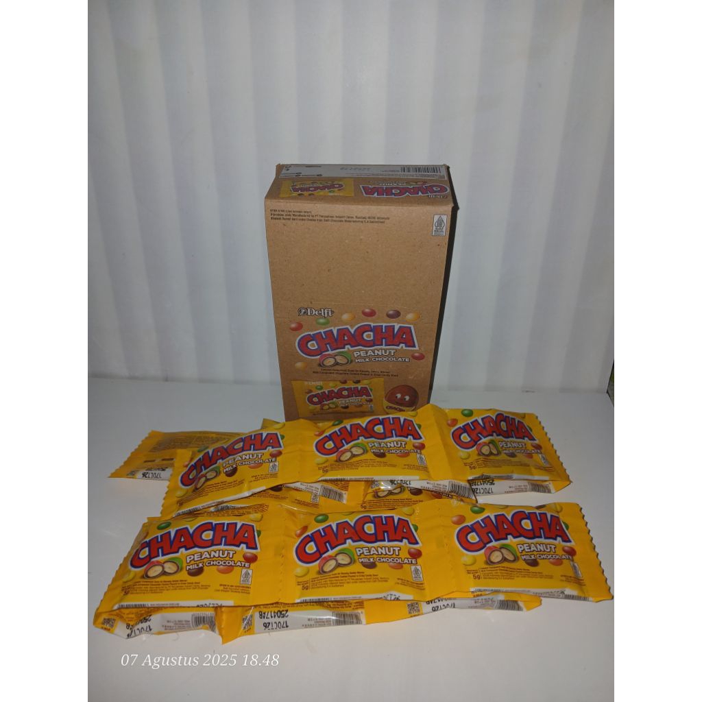 

Chacha Peanut 5gr Isi 22pcs (20+2 Free) | Cokelat Kacang Mini