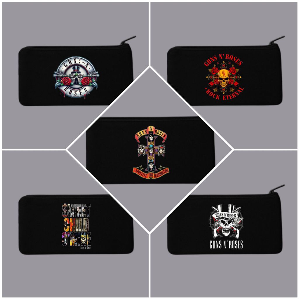 

Tempat pensil grup metal guns n roses/Tepak kanvas premium/Tempat alat tulis/Tempat kosmetik/Tempah hp/Tempat dokumen kartu/Pouch