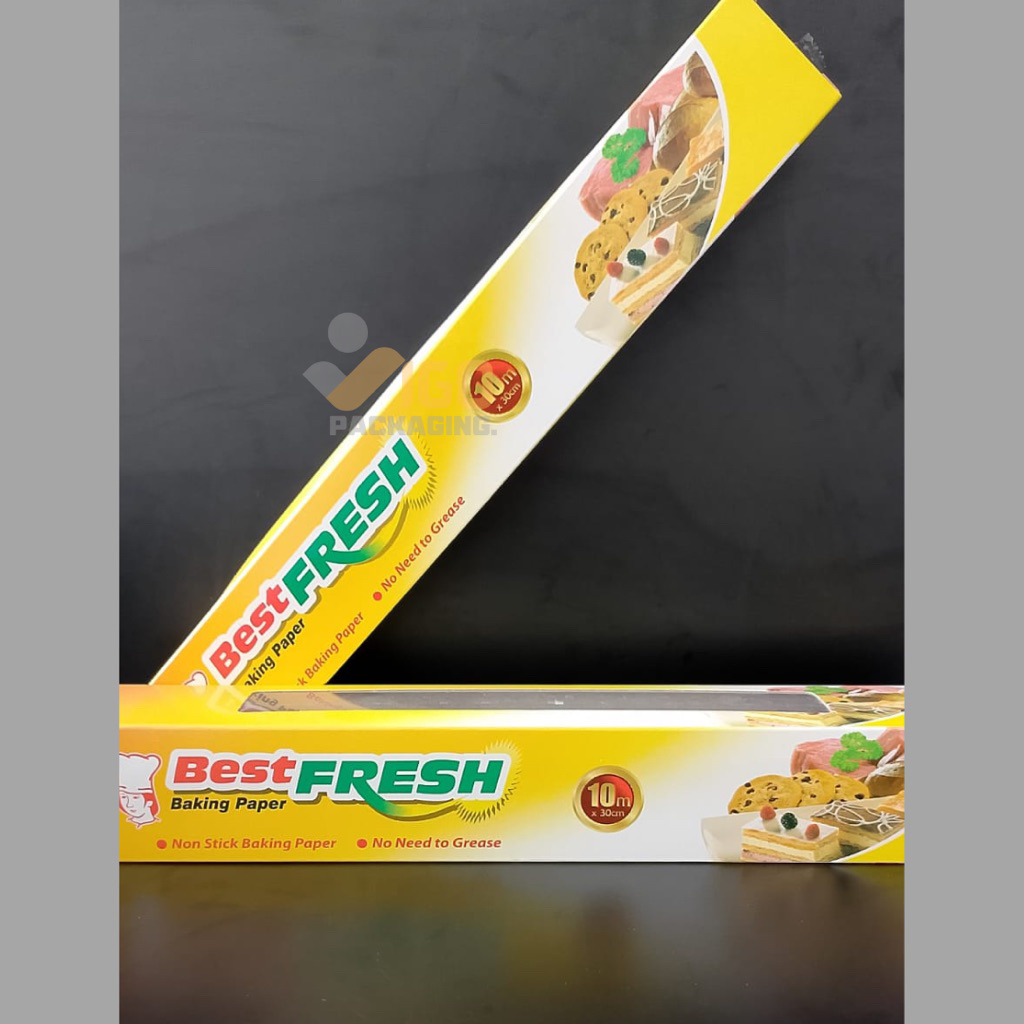 BEST FRESH Baking Paper White 30cm x 10M, Baking Paper Putih Best Fresh Putih