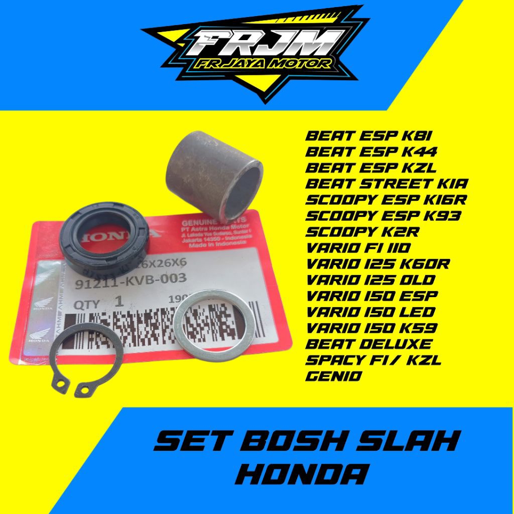 DETAIL ORIGINAL Paket Bosh Bos As Selah Selahan Engkol Kickstater Honda Beat Series/ Beat/ Beat Fi/ 