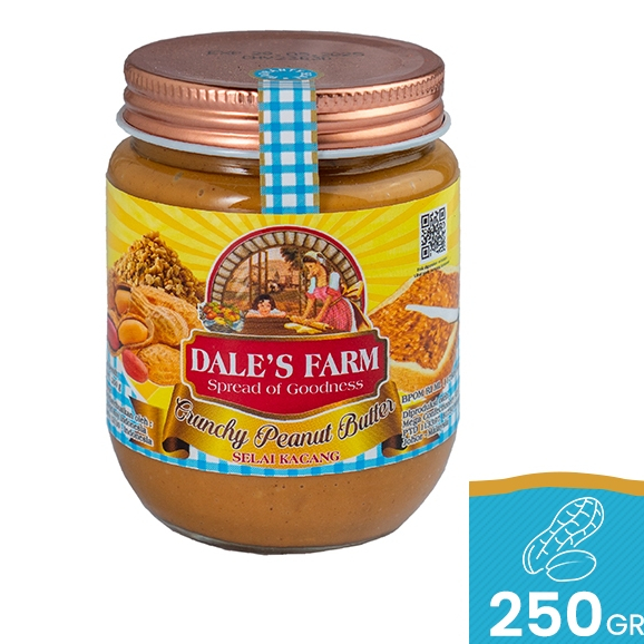 

Dale’s Farm Crunchy Peanut Butter 250 Gr Botol 250Gr