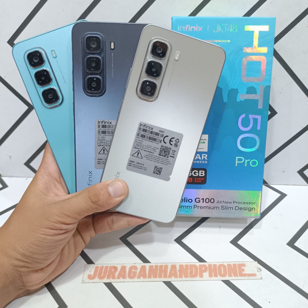 INFINIX HOT 50 PRO 4G 8/256GB HP BEKAS SECOND FULLSET