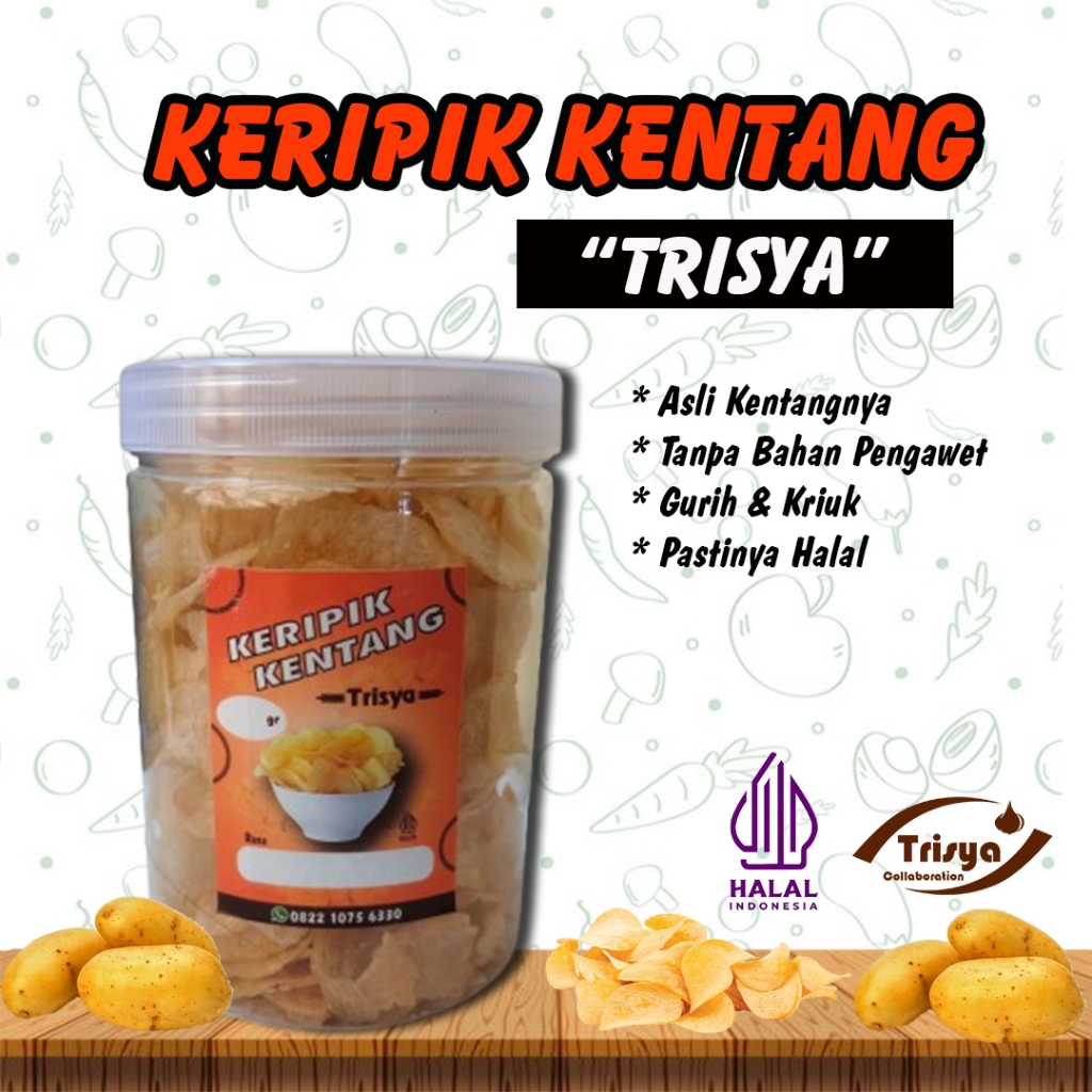 

Keripik Kentang Trisya Original Renyah Gurih Crispy