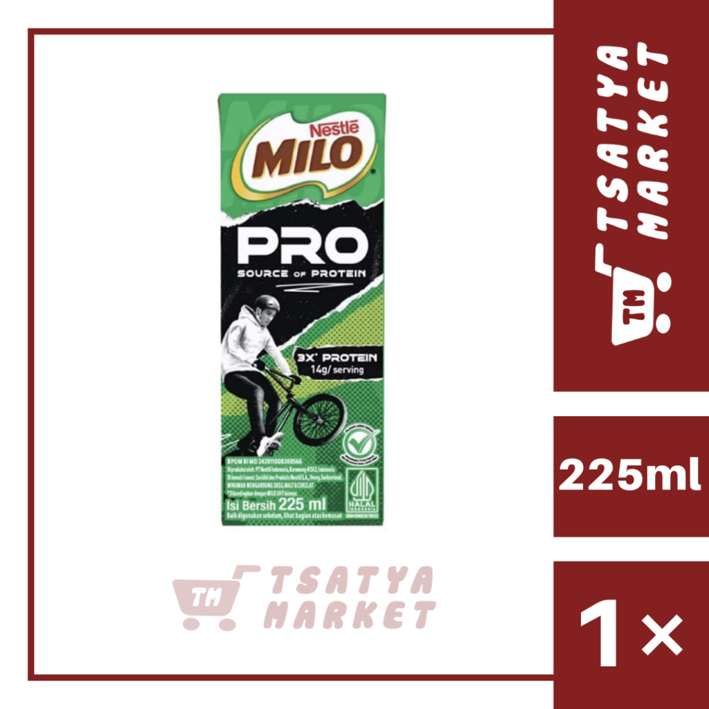 

MILO PRO SOURCE OF PROTEIN SUSU UHT COKLAT 225ML