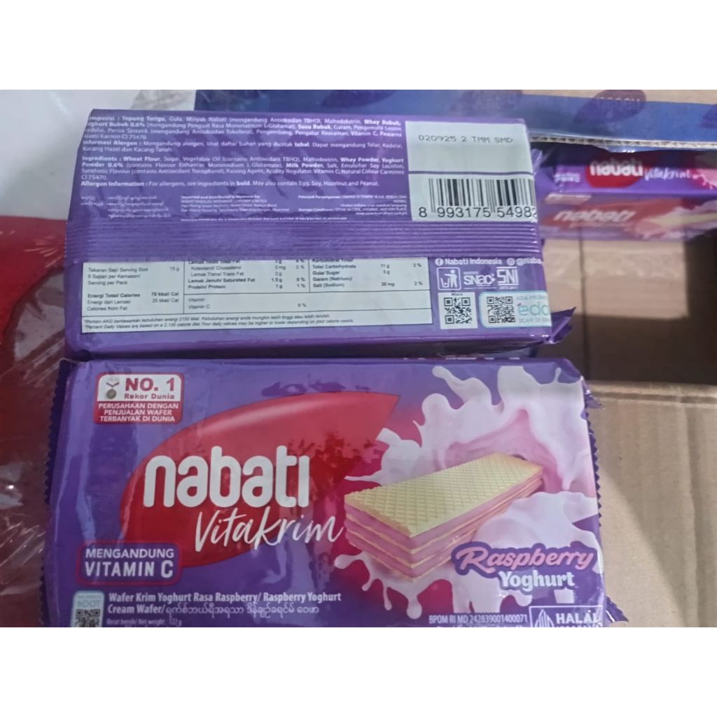 

NABATI VITAKRIM WAFER 122gr