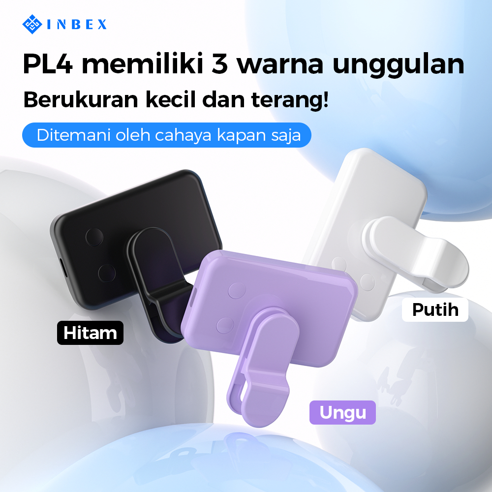 INBEX PL4 Mini LED Lampu 3 warna