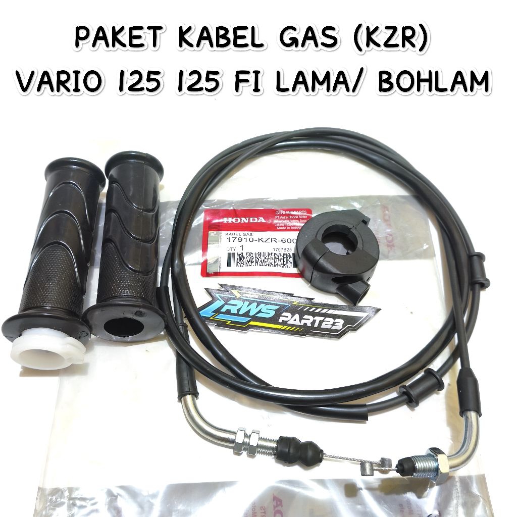 PAKET KABEL GAS KZR SET RUMAH GAS HANDGRIP  VARIO 125 FI LAMA