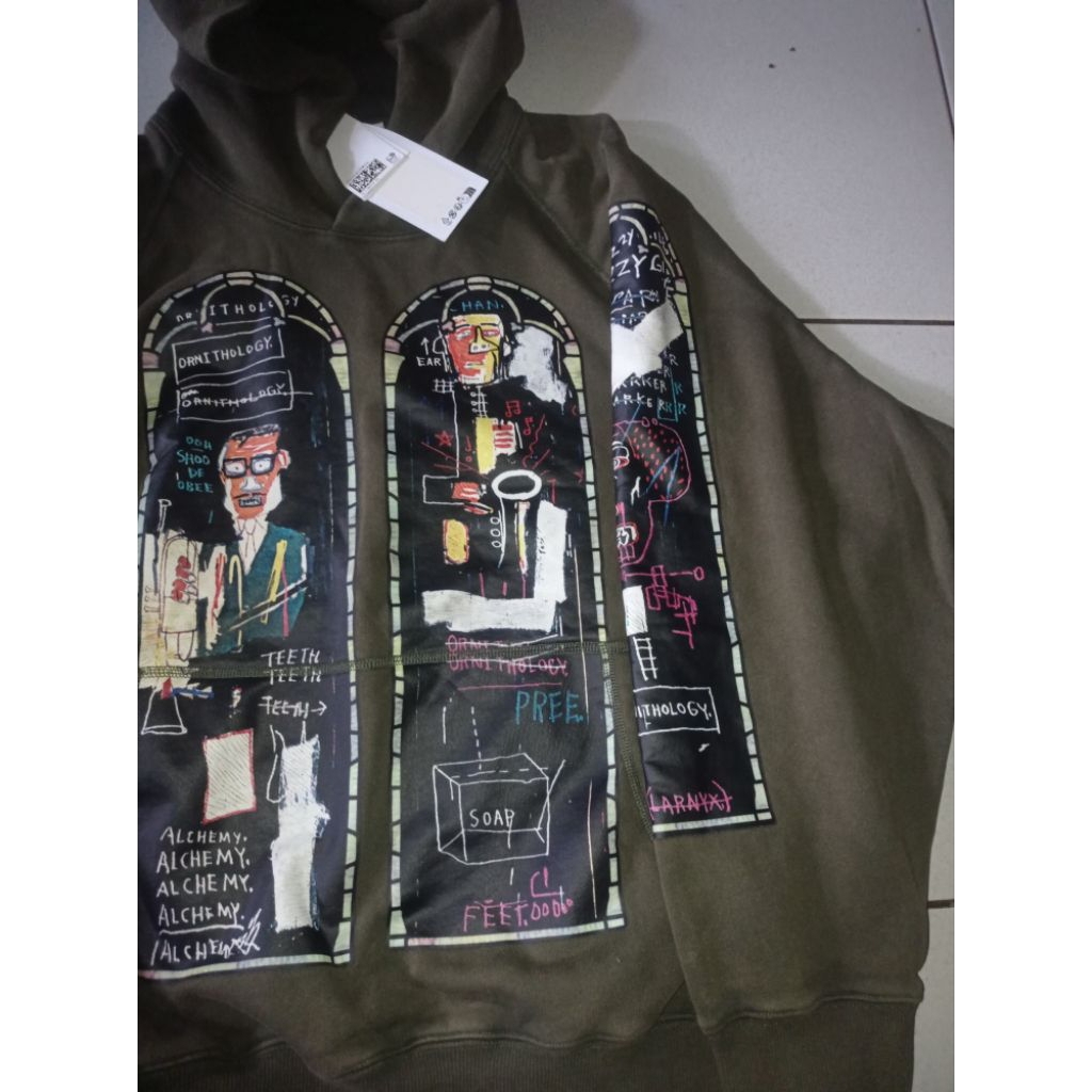 hoodie oversize h&m colab jean michel