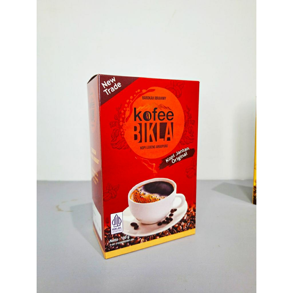 

KOPI BIKLA JANTAN NUSANTARA BPOM ORIGINAL 200 gr 1 BOX ISI 20 SACHET/ PCS VIRAL 100% MURNI TERBUAT DARI KOPI PILIHAN YANG DI CAMPUR REMPAH ² SERTA TERBUKTI MENJADI OBAT PENYAKIT (STROK PEGAL ² LINU ² ASAM URAT DARAH TINGGI DIABET RASA CAPEK)