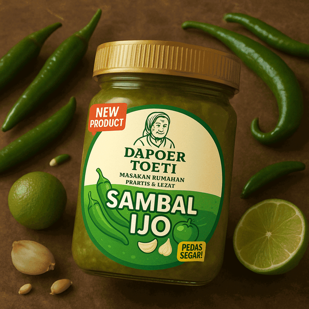 

Sambal Ijo Pedas Dapoer Toeti 150gr