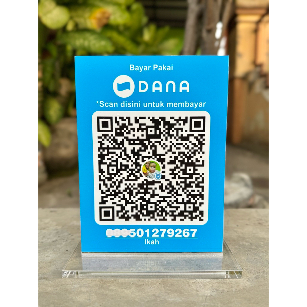 

AKRILIK MEJA UKURAN 20cm X 15cm BISA CUSTOM BARCODE