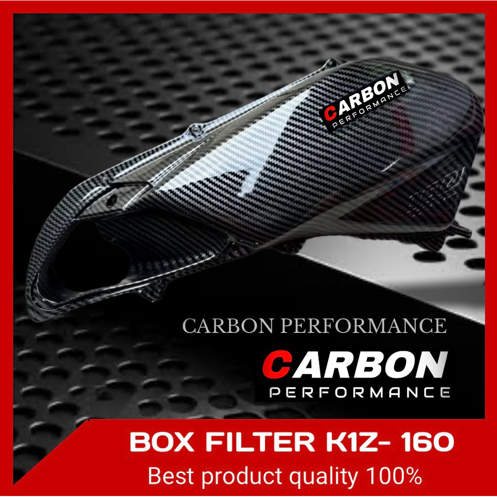 TUTUP FILTER PCX 160 CARBON GLOSY   -   tutup filter PCX 160 carbon / tutup filter stylo 160 Vario 1