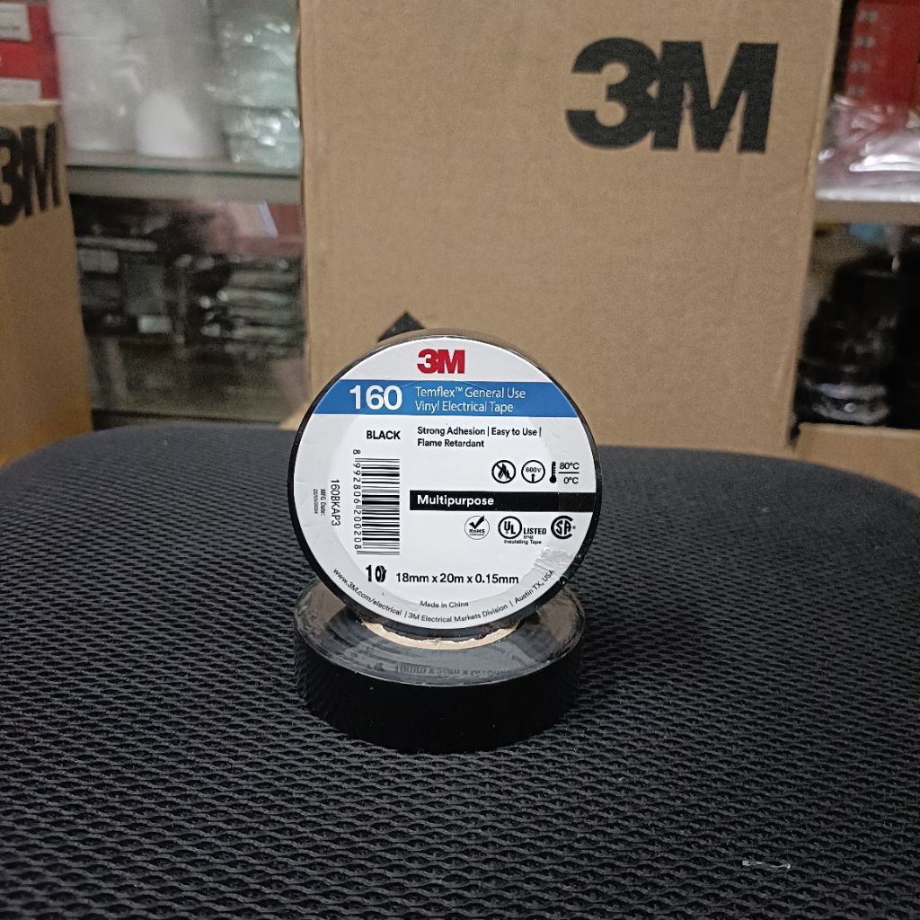 

Isolasi Listrik 3M 1500GU Electrical tape / isolasi hitam / tahan api