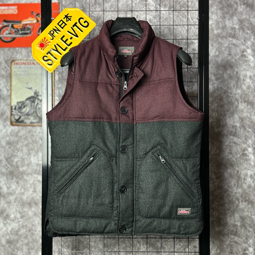 jaket puffer vest Dickies genuine original ori asli authentic gelembung outdoor gunung motor touring