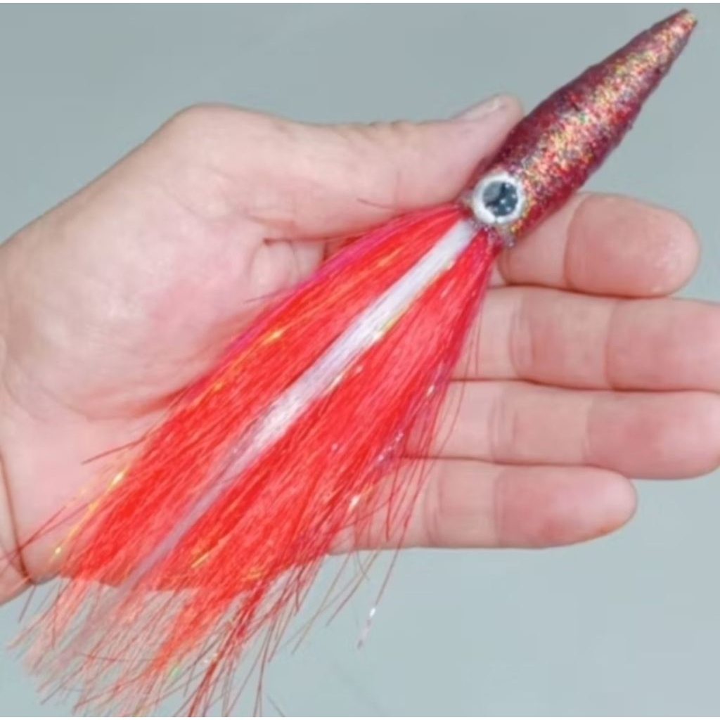 Jigging dan Umpan Cumi Serat Sutra dan cumi Karet assist hook, Umpan Cumi  - bisa Umpan Metal Jig um