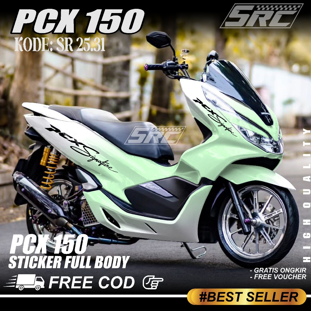 COD Sticker Decal Full Body Honda PCX 150 Tahun 2017 2018 2019 2020 2021 Sticker Full Body PCX 150 S