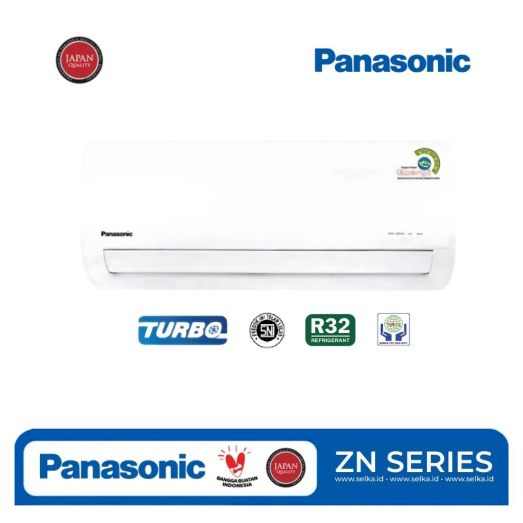 AC PANASONIC ZN SERIES 0,5PK/0,75PK/1PK HEMAT LISTRIK