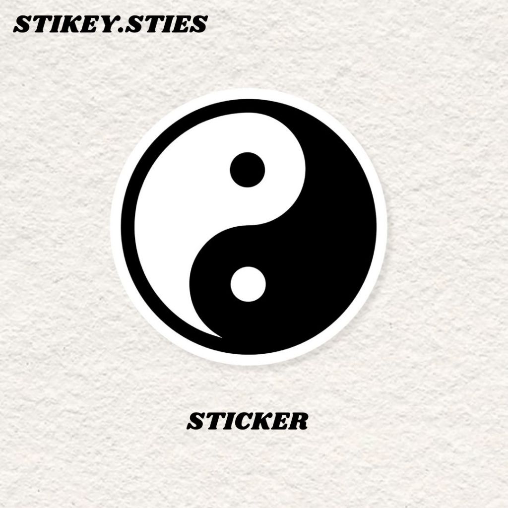 

STICKER YIN & YANG YINYANG AESTHETIC BRAND ANTI AIR VINYL / STIKER HELM LAPTOP HP MOTOR TUMBLR TAS KOPER