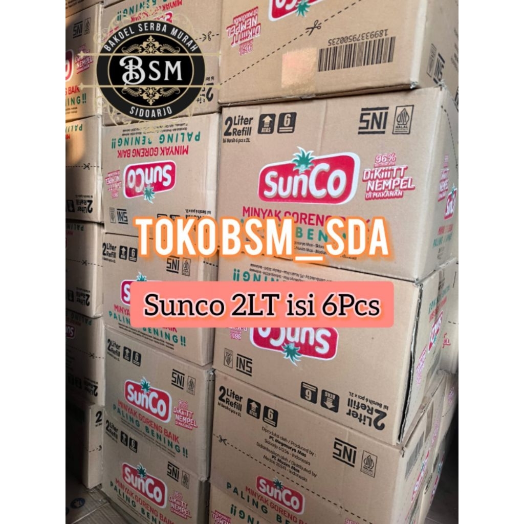 

INSTAN & KARGO LANGSUNG KIRIM MINYAK GORENG SUNCO 2LT 1 DUS bisa KOLIAN