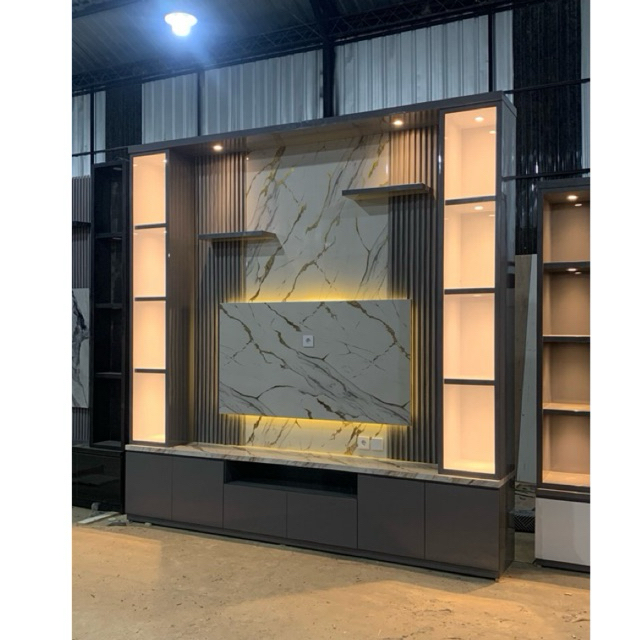 backdrop tv minimalis / rak tv minimalis modern