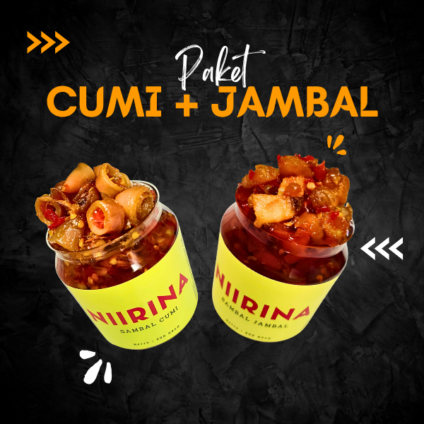 

Paket Hemat Niirina Sambal Cumi & Sambal Jambal (400gr / @200gr)