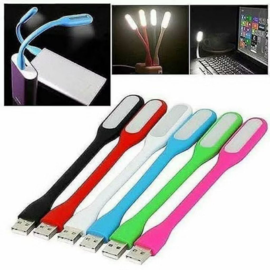 Lampu Sikat USB LED Stick Light Powerbank Warna Warni